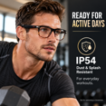 thumbnail image 3 of GenXenon&nbsp;Bluetooth Glasses with Photochromic Lenses for Men and Women,Open Ear Audio,Smart Glasses with Speakers,Modern Square Photochromic Sunglasses,Suitable Fand Meetings and Offices, 3 of 11