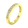 thumbnail image 2 of 1/4ctw Diamond Channel Wedding Band in 10k Yellow Gold, 2 of 2