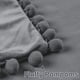 thumbnail image 3 of Dinheiro Fundas de Almohada Decorativas Lumbares, 12 x 20 Pulgadas, Fundas de Cojines sólidos de Terciopelo con partículas Suaves con Pompones para sofá, Dormitorio, Coche, Paquete de 2, 3 of 7