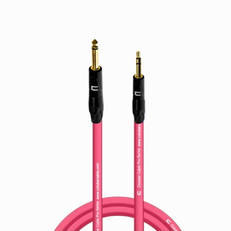 Coluber Cable 1/4" TS Male to 3.5 TRS Male - Pro 3-Pin Microphone Connector