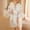 White, variant on Women's Sexy Satin Feathered Robe Clearance,Fashion Short Ruffle Hem Silky Robes Lightweight Brides Bathrobes Sleepwear