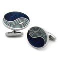 thumbnail image 1 of Alamode TK1240 Men High Polished Stainless Steel Cufflink with Epoxy in Multi Color, 1 of 1