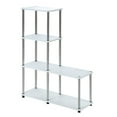 thumbnail image 3 of Convenience Concepts Designs2Go 4 Tier L Bookshelf, White, 3 of 3