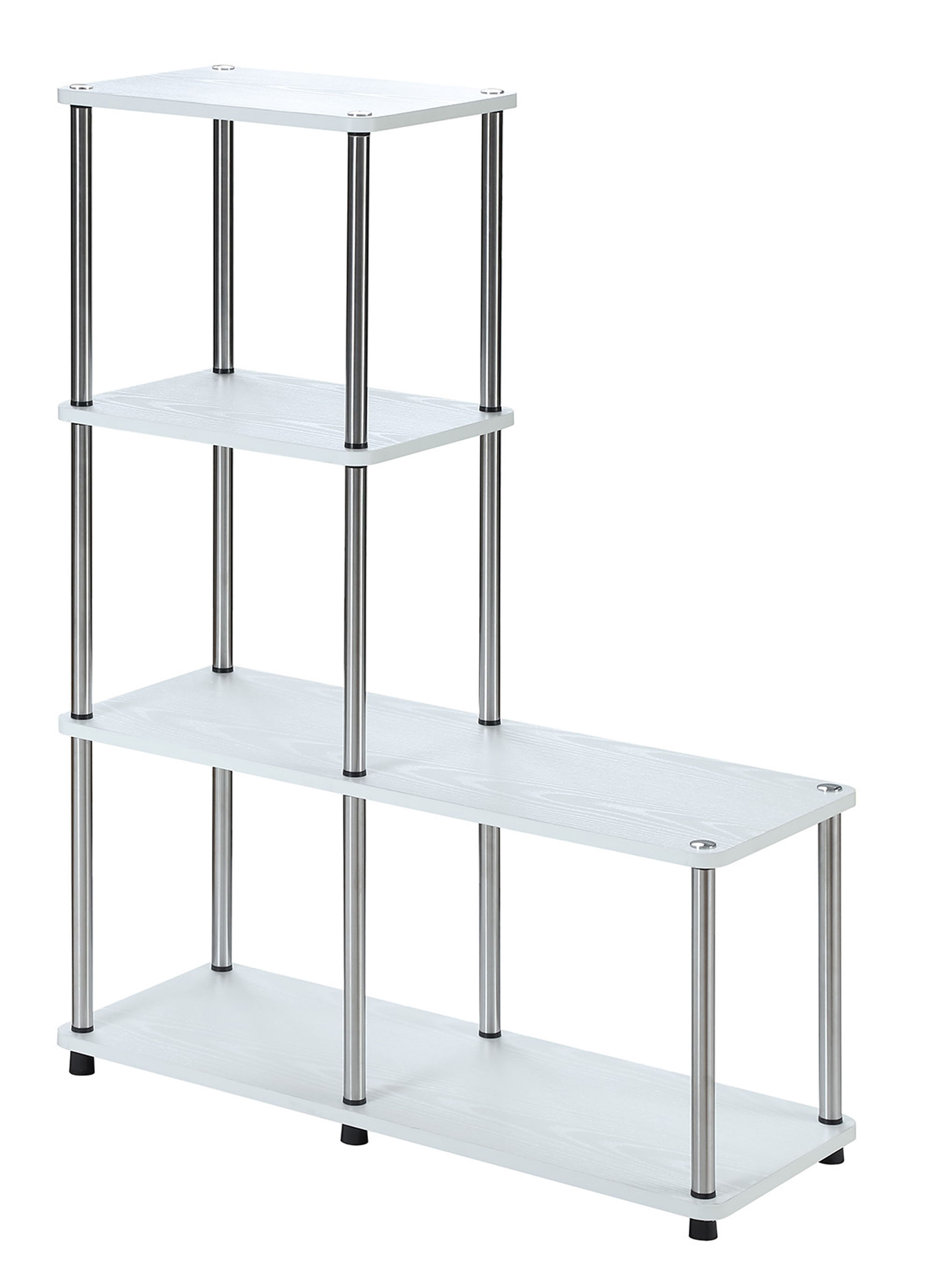 Convenience Concepts Designs2Go 4 Tier L Bookshelf, White - image 3 of 3