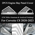 thumbnail image 1 of ALLTIMES Engine Bay Panel Cover for Corvette C8 2020-2023, Silver CNC Billet Aluminium, 1 of 13