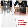thumbnail image 3 of 100pcs Adults Unisex Disposable PE Apron for Cooking Sanitary Cleaning suitable, 3 of 8