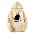 thumbnail image 2 of Sudadera con capucha con estampado de gato divertido para hombre y mujer, Jersey informal de manga larga, Harajuku, moda de otoño e invierno xuanjing unisex, 2 of 2