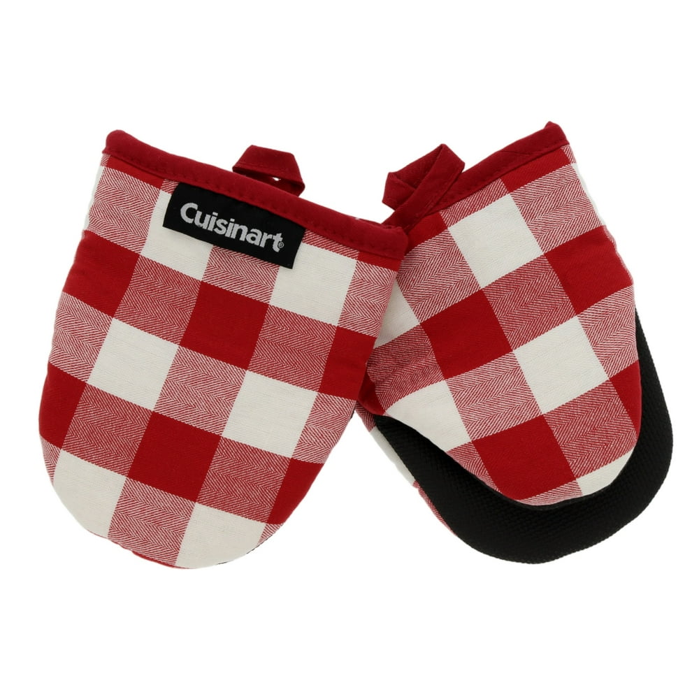 Cuisinart Neoprene Mini Oven Mitts, 2pk Heat Resistant Gloves Protect