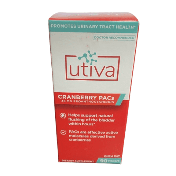 Utiva Cranberry PACs – Pills for Bladder Health, 90 Vegi Capsules