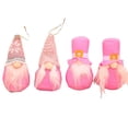 thumbnail image 1 of Injueey 4 unids/set tela Navidad muñeca sin rostro colgante lindo reemplazo hogar mimbre decoración accesorios con cordón Kits de decoración para fiestas Rosado Injueey HA069896-01, 1 of 6