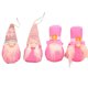thumbnail image 1 of Advancent 4 unids/set tela Navidad muñeca sin rostro colgante lindo reemplazo hogar mimbre decoración accesorios con cordón Kits de decoración para fiestas Rosado, 1 of 6