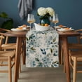 thumbnail image 2 of Spring Flowers Table Runner - 48 Inch Long, Kitchen Dining Table Runner Dresser Scarves, Watercolor Floral Leaves Botanical Beige Farmhouse Decor for Coffee Tables Wedding Party Banquet, 2 of 8