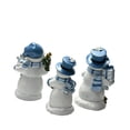 thumbnail image 3 of Cute Mini Christmas Snowman Resin Statue, Hand Painted Pink & Blue Snowman with Gifts Tree Sign, Desktop Tabletop Ornament, Beautiful Decor for Shelf, Indoor Winter Christmas Home Holiday, 3 of 6