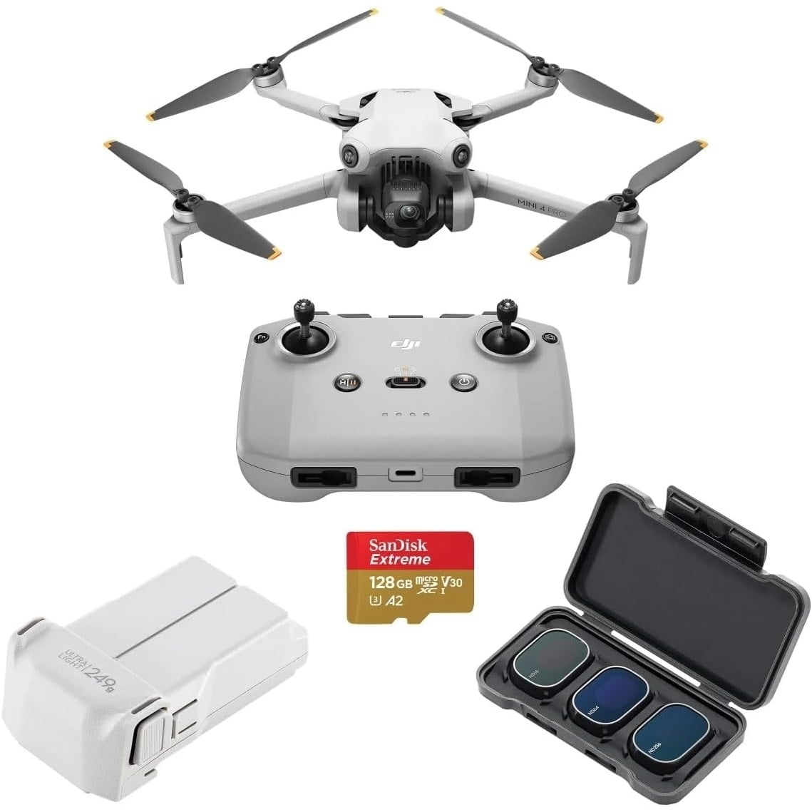 DJI Drone Mini 3 Pro with 4K60 Video, 48MP Stills, RC, 34Min DJI Drone Mini 3 Pro with 4K60 Video, 48MP Stills, RC, 34Min