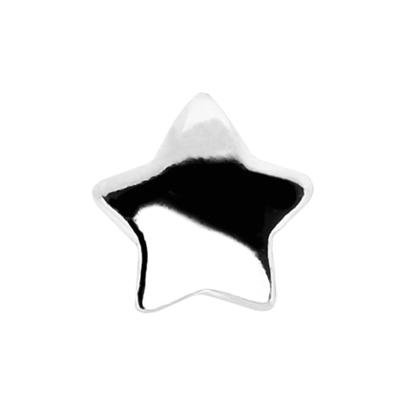 Star Dermal Top Surgical Steel (316L) (with Anchor) 1 Piece (Steel, 16g (1.2mm), 4mm top (TD/16/A/3)