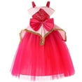 thumbnail image 2 of Girls Aurora Princess Dress Off Shoulder Halloween Christmas Birthday Party Gown, 2 of 6