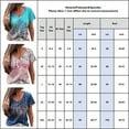 thumbnail image 2 of SpringTTC Women Floral Print V Neck Straight Baggy T-Shirts, 2 of 3