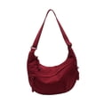 thumbnail image 4 of Bolsa de hombro simple bolso de nylon Crossbody para viajes al aire libre para acampar el trabajo de conducción Rojo, 4 of 9