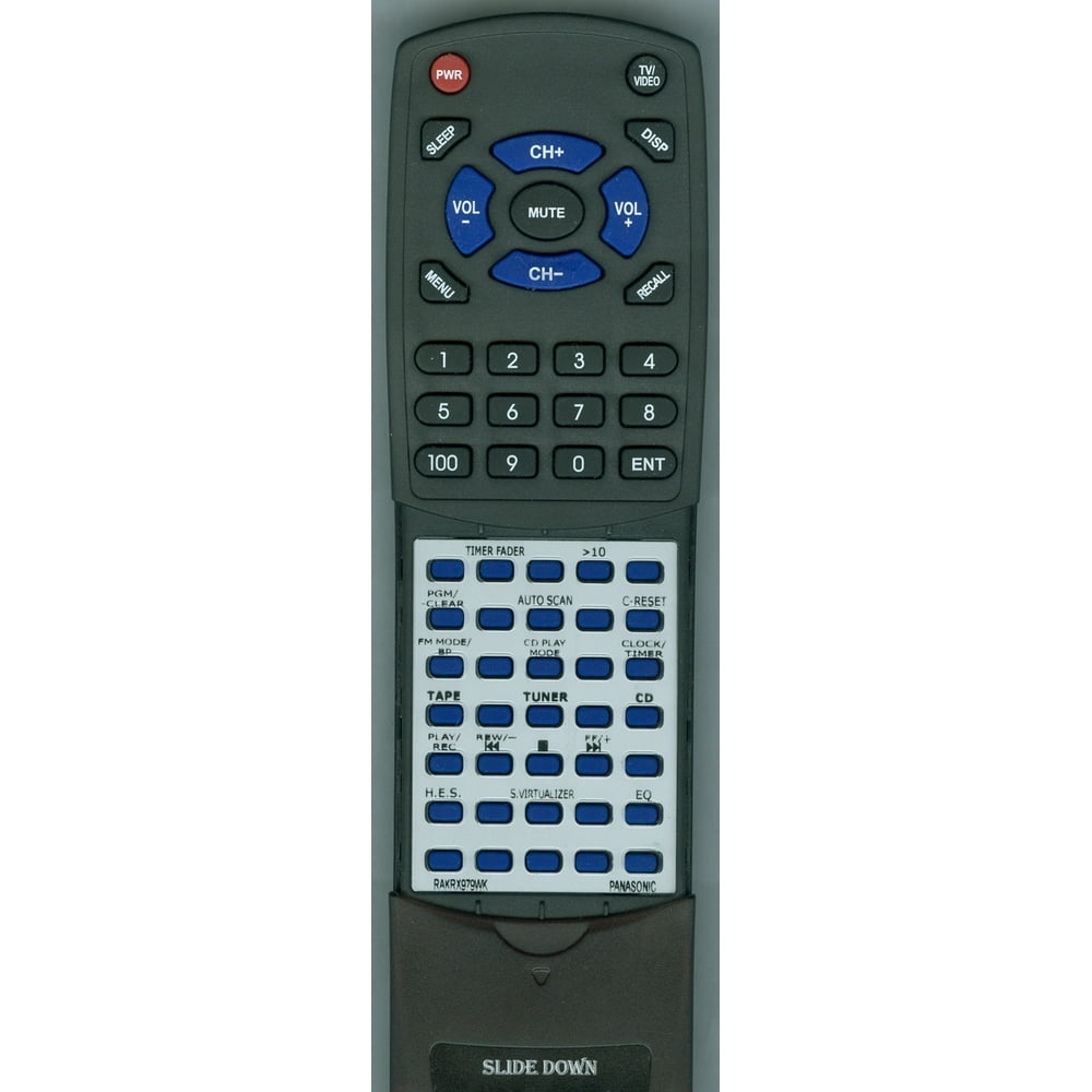 Replacement Remote for PANASONIC RAKRX979WK, RTRAKRX979WK, RAKRX979WK