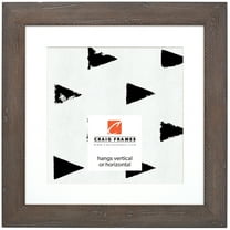 Craig Frames Hatteras, 24x24 inch Picture Frame Matted for a 20x20 Photo, Grey Wash