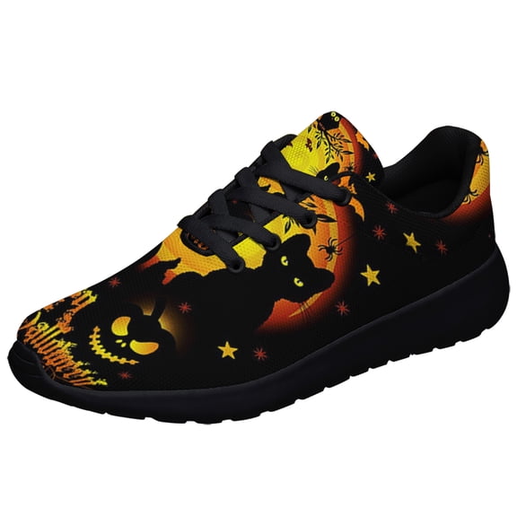 Happy Halloween Shoes Sneakers for Women Men Black Size 3.5