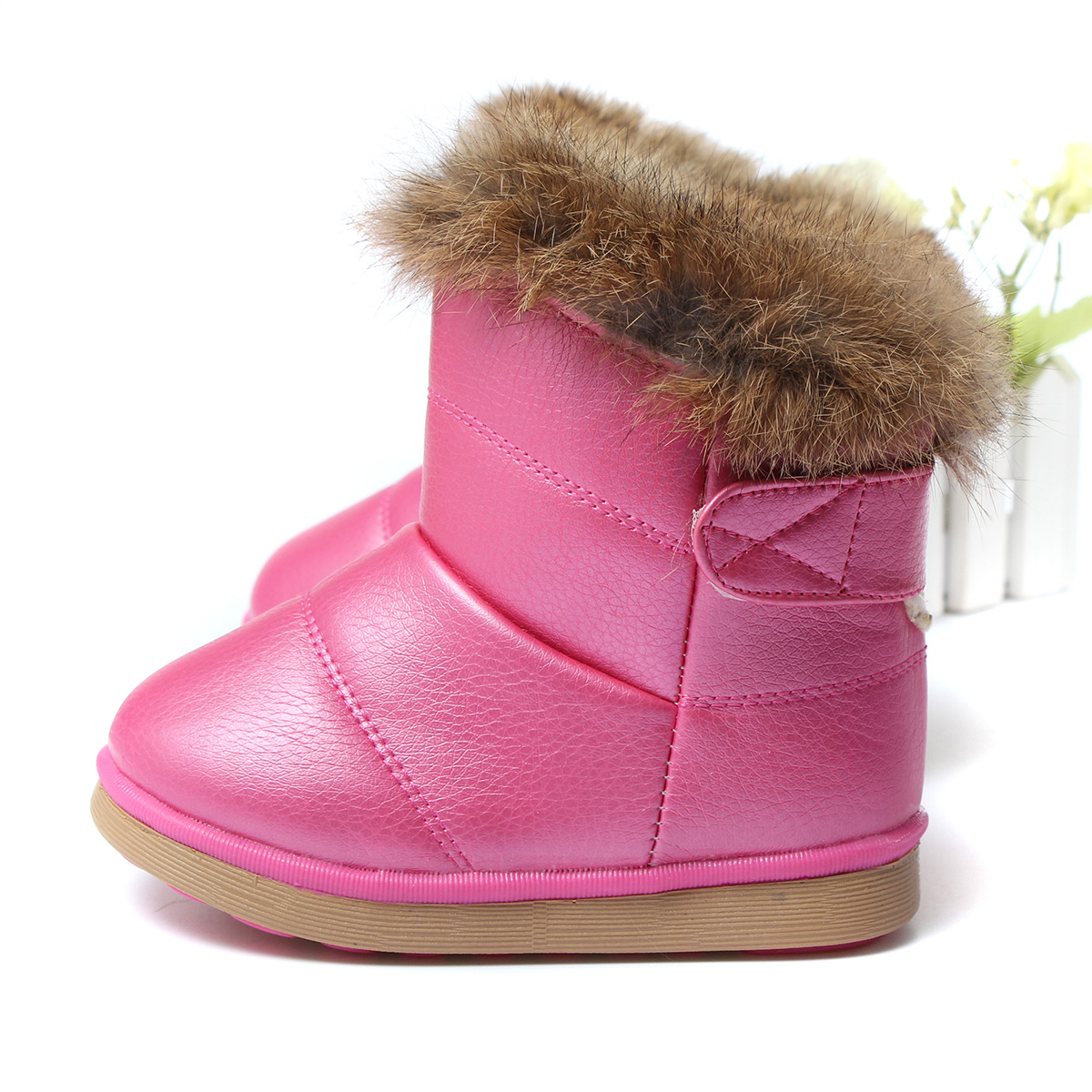 snow ankle boots with fur