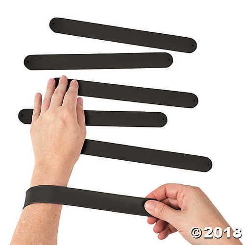 Download Fun Express Silicone Black Slap Bracelets Walmart Com Walmart Com