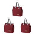 thumbnail image 4 of VONKY Polyester Stylish And Practical Food For Office And School Easy To Carry And Clean Wine Red 3Set, 4 of 6