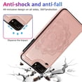 thumbnail image 3 of Funda para iPhone 7 Plus 8 Plus con tarjetero de piel sintética con estampado de flores de datura, 3 of 5