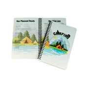 FizzyWire Camping Planner and Scrapbook, 5 Trips, 20 Page Protectors, Wire Bound