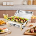 thumbnail image 1 of GloryStar Stainless Steel Hot Pot Buffet Server with Lid, Thickened Square Induction Cooker Pot, Food Heater for Home or Buffet Use, 1 of 8