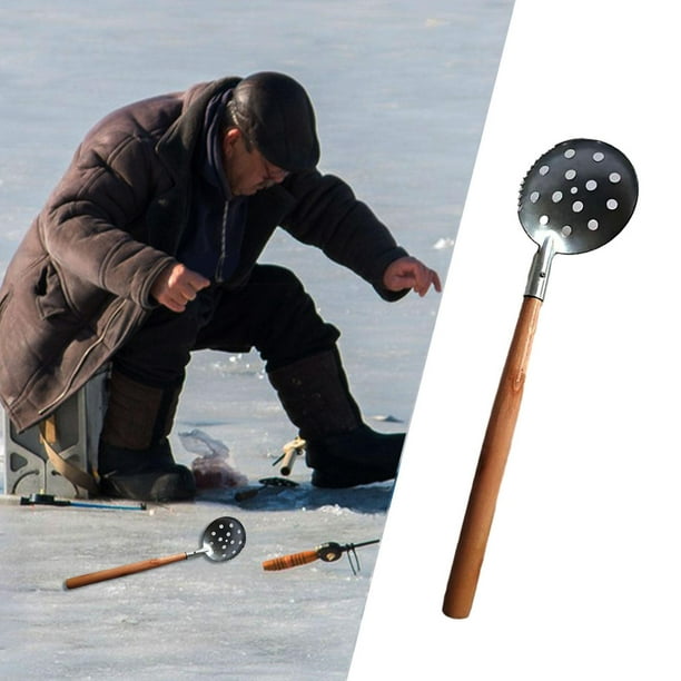 S SERENABLE Ice Fishing Skimmer Fishing Tackle Nonslip Handle Accessory for  Winter 