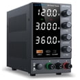 thumbnail image 1 of Fuente de alimentación DC WANPTEK POWER Bench 0-120 V 0-3A con USB y tipo C, 1 of 9