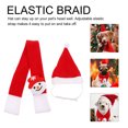 thumbnail image 1 of BEADCEST 1 Set Cat Scarf And Santa Claus Hat Accessory For Pet Costumes At Christmas, 1 of 6