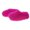 Hot Pink, variant on Womens Closed Heel Mule Slippers Plush Textured Upper Chunky Platform Outdoor Winter Shoes