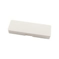 thumbnail image 2 of Alabaster White Polypropylene Stackable Writing Tools Holder with Textured Matte Finish, Contemporary Snap-Top Desk Management System, 2 of 7