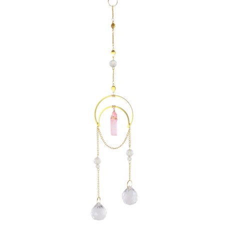 

Aimiya Sun Catcher Elegant Shiny Easy to Hang Hanging Faux Crystals Rainbow Maker Prism Pendant Home Decor