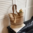 thumbnail image 3 of DGMIOCS Straw Beach Tote Bag Women - 2026 Handwoven Summer Purse Handbag with Zipper for Vacation Travel Pool, Large Roomy, Zipper Closure, Lightweight Foldable, Ideal Summer Gift White, 3 of 3