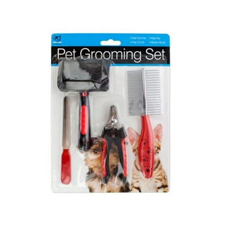 Kole Imports DI550-12 Dog Grooming Set - Pack of 12