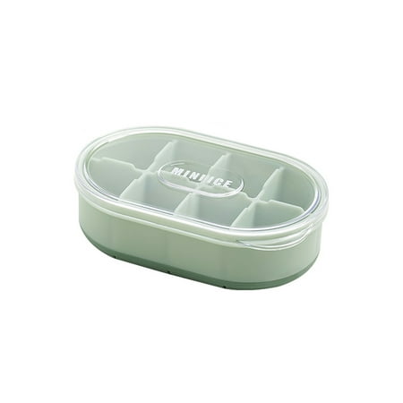 

Press Type Lid Attached Ice Cubes Maker Soft and Reliable Ice Cubes Maker for Long-lasting Refreshing Beverages Light Green