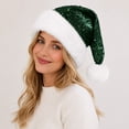 thumbnail image 5 of Anhility Sequin Santa Hat for Adults Christmas, Sparkly New Year Party Hat with Glitter, Holiday Headwear Costume Accessories Gifts for Family or Friends, 5 of 6