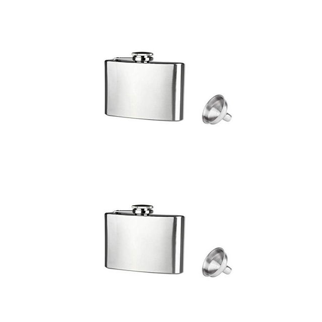 Advancent Mini petaca portátil 4 5 6 7 8 9 10 Licor de cadera de acero inoxidable de 18 oz Type6 NO6