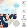 thumbnail image 3 of Yayeee Bath Rug for Bathroom Floor Non Slip Contour Fluffy Soft Absorbent Mat, 20"x24", Red Jellyfish, 3 of 7