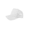 thumbnail image 1 of Top Headwear Poly Cotton Twill Trucker Cap - White, 1 of 1
