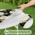 thumbnail image 5 of Pioneer Flower Floral Print Pattern Round Fitted Tablecloth with Elastic Edge,Dining Table Cover Waterproof,Outdoor Round Tablecloth for Camping,Dining,Indoor and Outdoor, 5 of 7