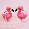 thumbnail image 2 of 2 llaveros elegantes de flamenco con luz LED y sonido, ideal como regalo de San Valentín para hombres y mujeres., 2 of 5