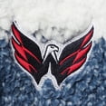 thumbnail image 3 of Women's G-III 4Her by Carl Banks Navy/White Washington Capitals Plaid Sherpa Quarter-Zip Jacket, 3 of 4