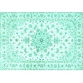 thumbnail image 1 of Ahgly Company Machine Washable Indoor Rectangle Persian Turquoise Blue Traditional Area Rugs, 6' x 9', 1 of 4