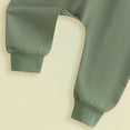 thumbnail image 5 of CAUYDY 6 9 12 18 24 Months Toddler Boys Fall Winter Clothing 2T 3T 4T 5T Infant Long Sleeved Sweatshirt Sweatpants 2 Piece Cute Set Baby Picture Outfits Green for Sizes 12-18 Months, 5 of 6
