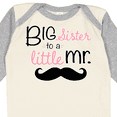 thumbnail image 4 of Inktastic Big Sister to a Little Mr. Girls Long Sleeve Baby Bodysuit, 4 of 5